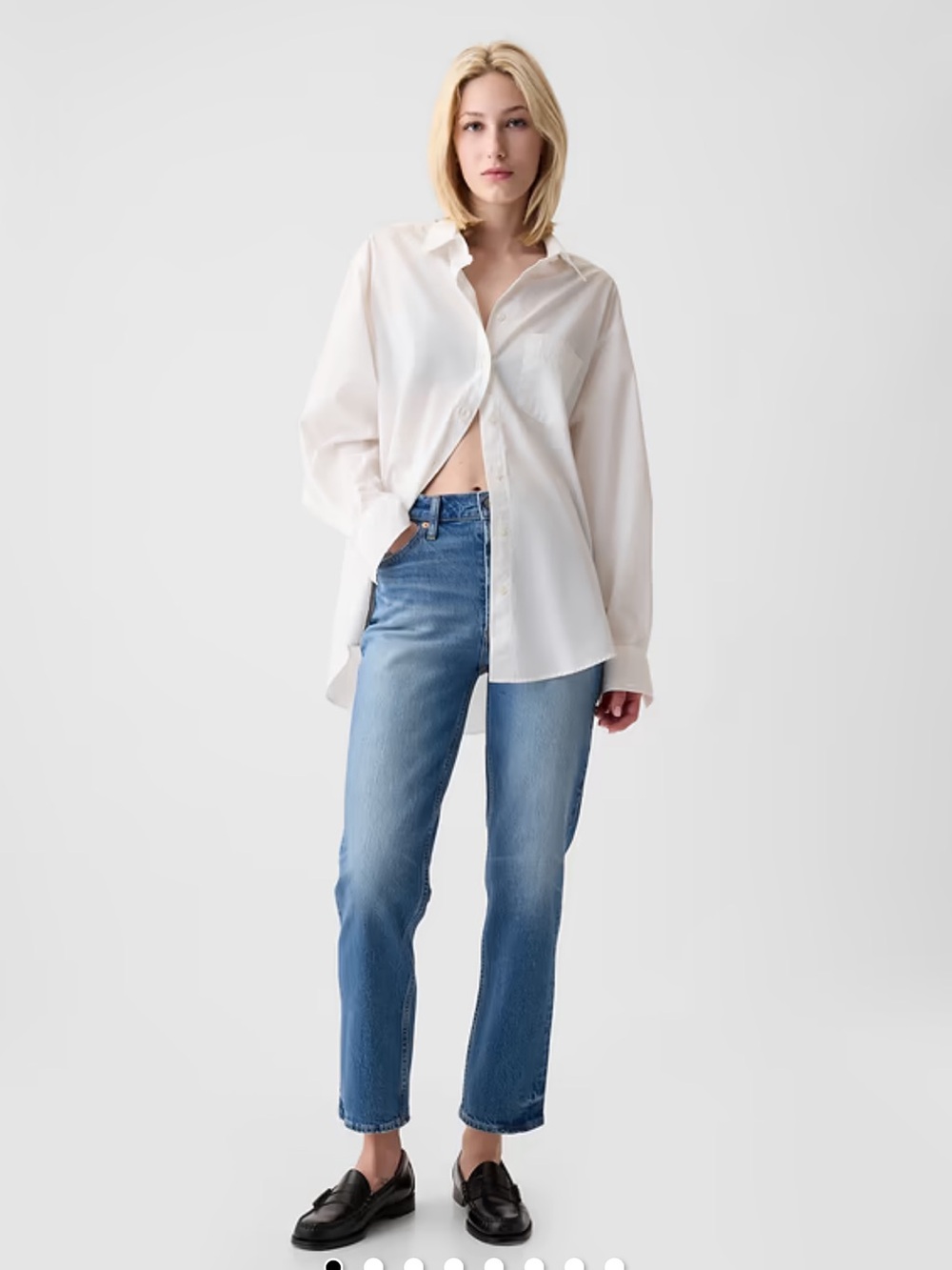 Gap Cheeky Straight High Rise Jeans